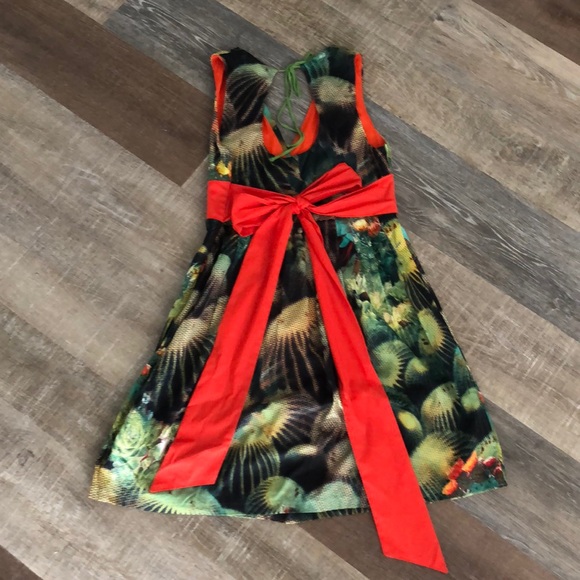 Eva Franco Anthropologie dress. Cactus print - Picture 3 of 8